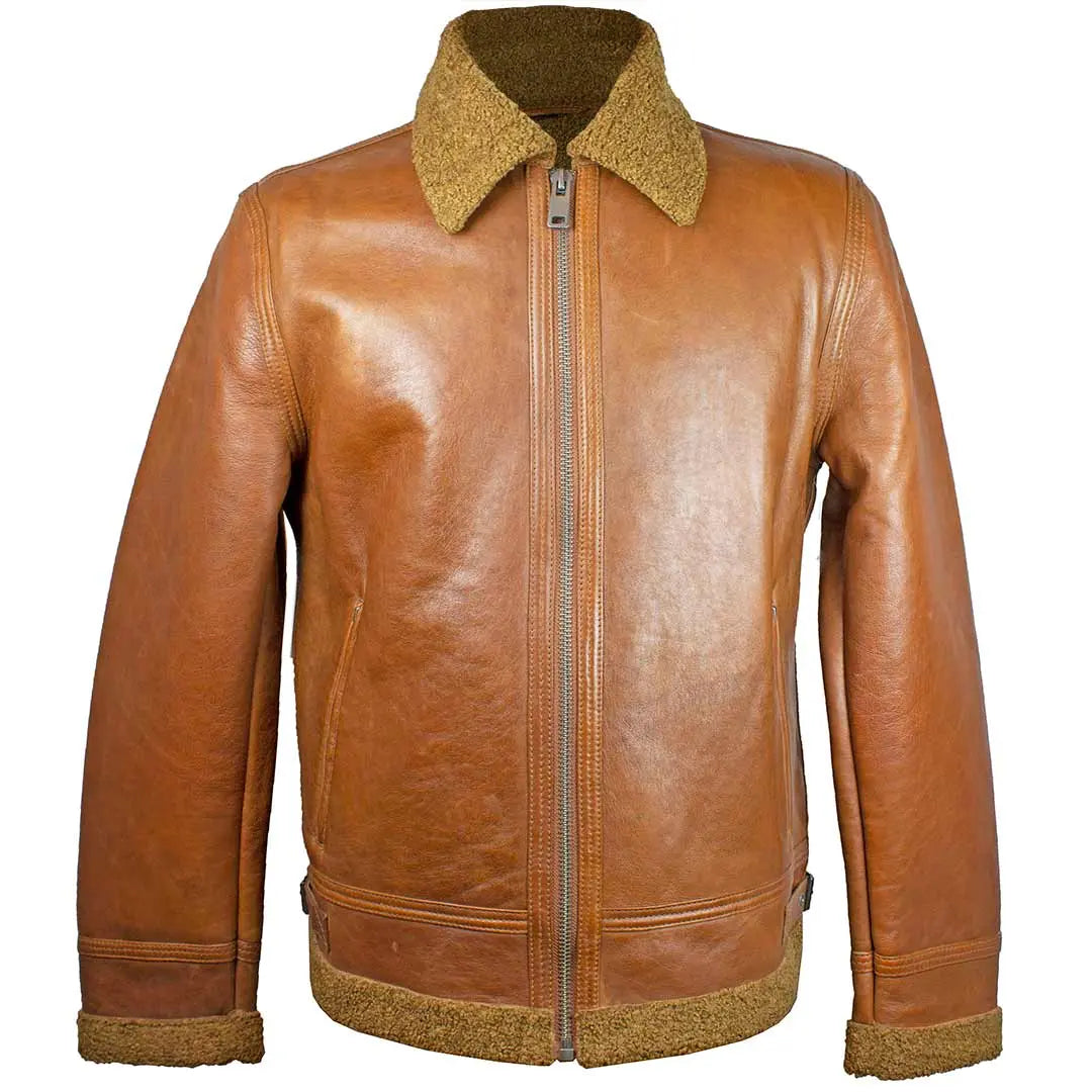 BOL Men's Ricardo Genuine Leather Jacket - Premium Biker Style, Slim Fit, Vintage Brown - Perfect for Motorcycle Rides, Casual Outfits & Winter Fashion