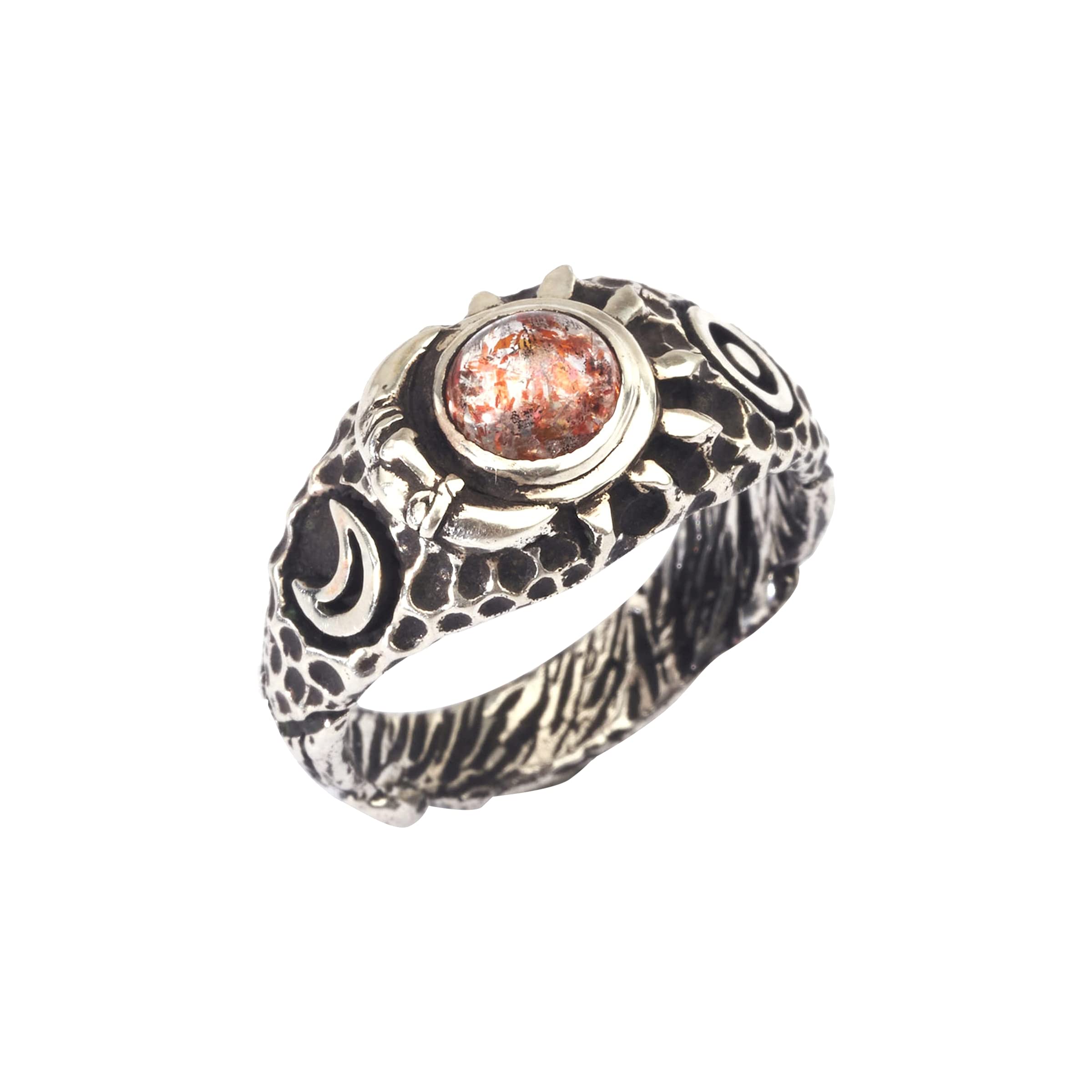 Sunstone Engagement Ring 
