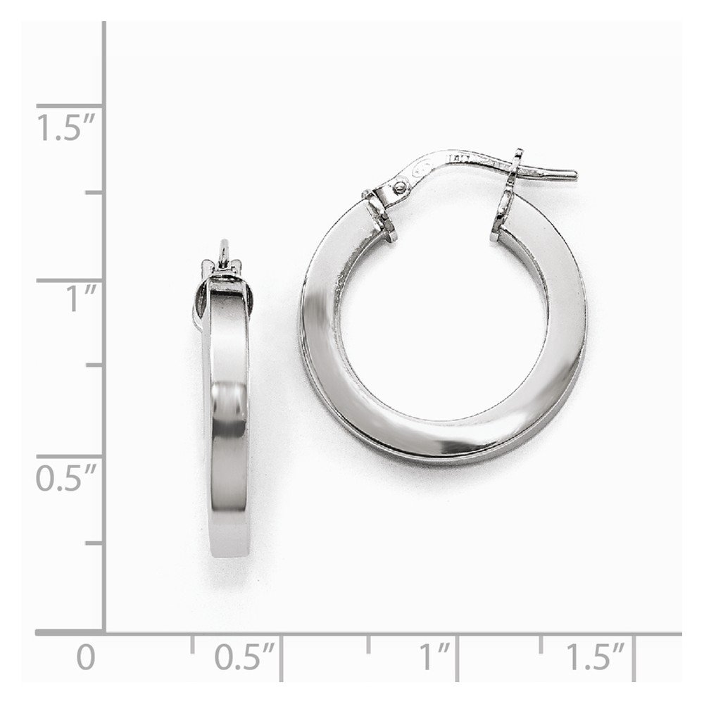 925 Sterling Silver Tube Hoop Earrings - 21mm x 20mm Hypoallergenic Dainty Minimalist Jewelry for Women - Perfect for Everyday Wear, Parties & Gifts