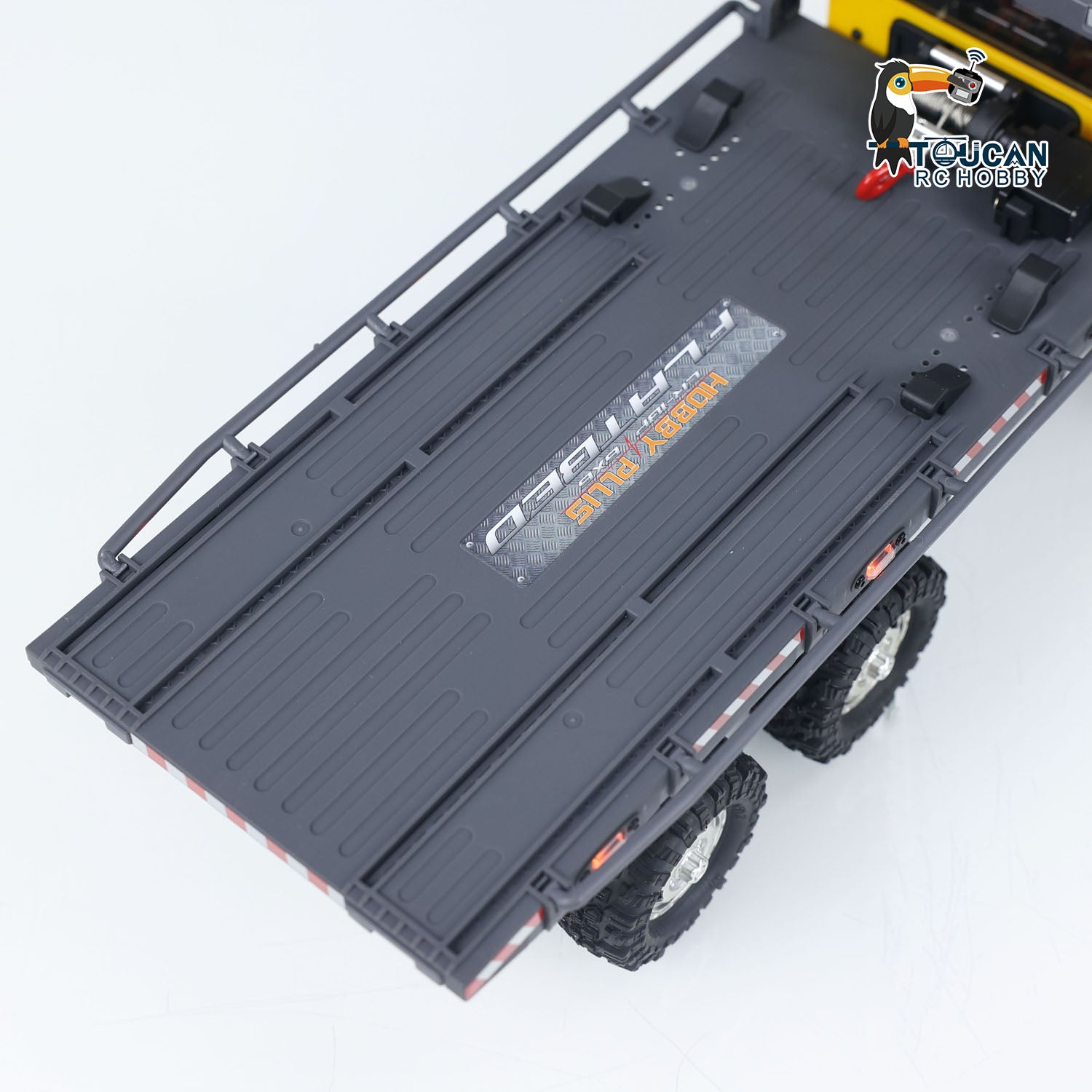 1/18 Scale CR18P 6WD RC Rock Crawler - Remote Control Off-Road Truck with 2-Speed Transmission & LED Lights | Fast Free Shipping RTR Flatbed Trailer | Perfect for Trail Adventures, Backyard Crawling & Off-Road Racing