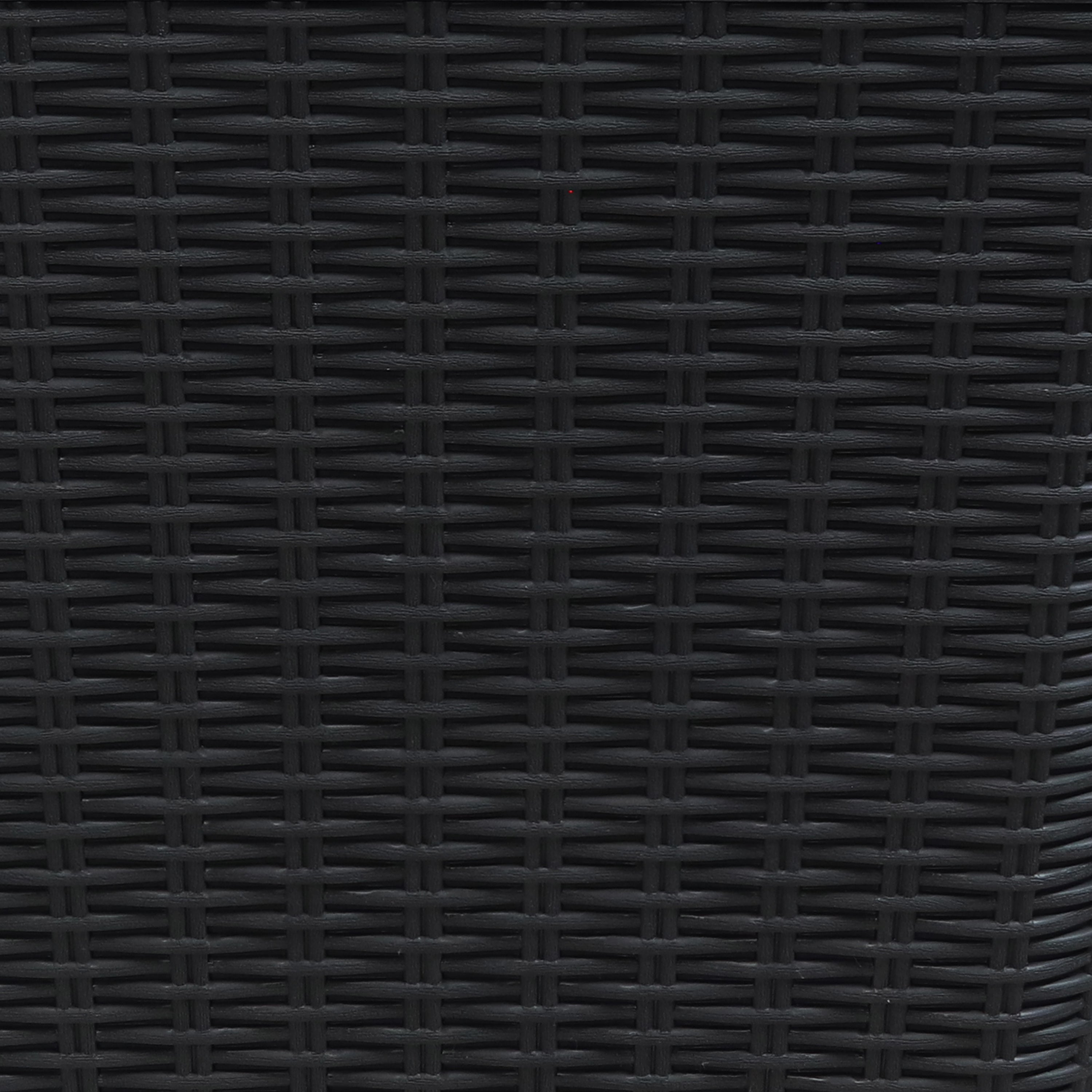 Lockable 100 Gallon Outdoor Deck Storage Box - Waterproof Faux Rattan Design by Sunnydaze - Perfect for Patio, Garden & Poolside Storage