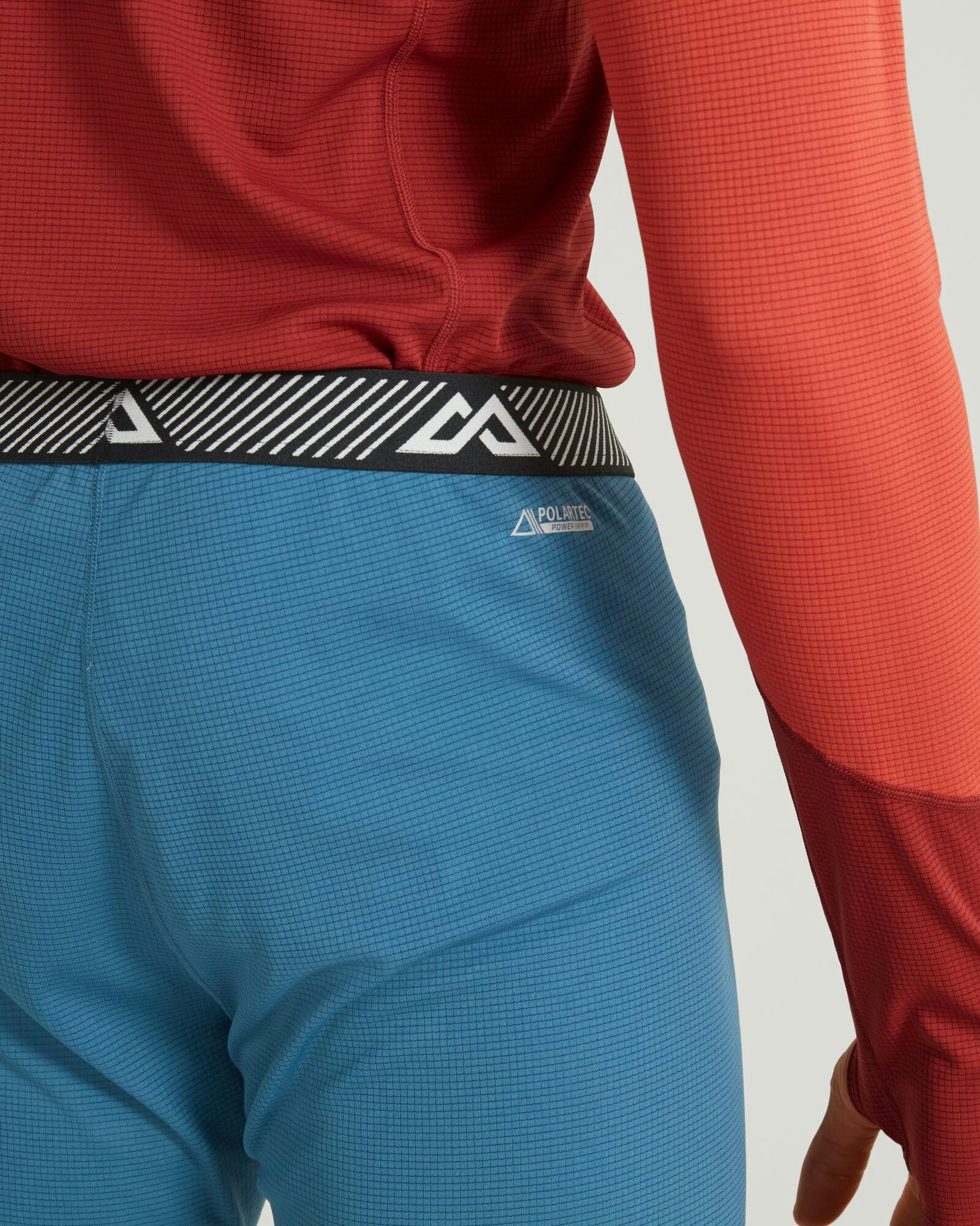 KMDAction Men's Thermal Underwear Long Johns Pants - Steel Blue - Warm Base Layer for Winter, Hiking & Outdoor Activities