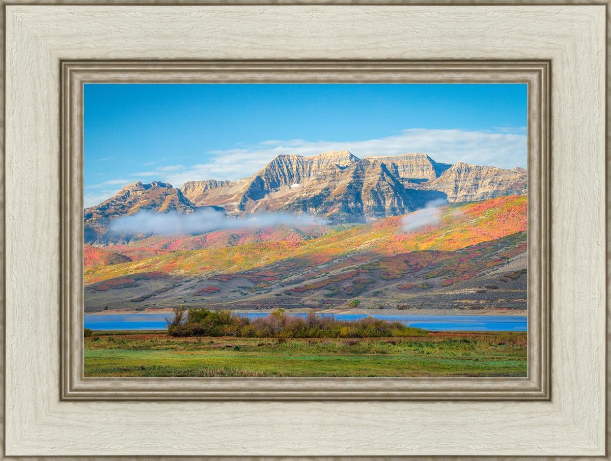Autumn Splendor Over Timpanogos - Stunning Fall Landscape Photography Print for Home & Office Wall Decor | Perfect for Living Rooms, Bedrooms & Gifts