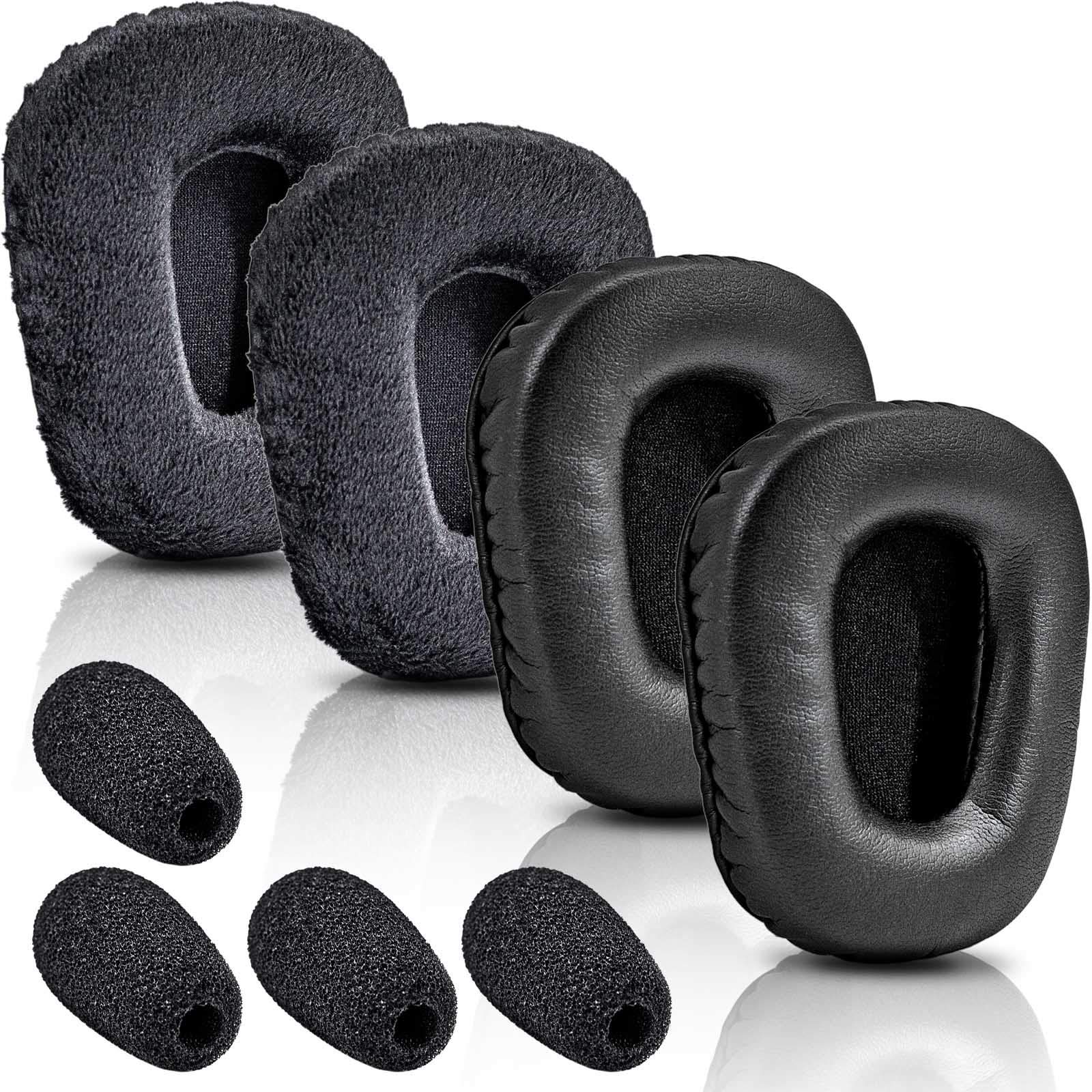 B450-XT Replacement Ear Pads Cushion - PU & Velour Ear Cushions Compatible with B450-XT/B450XT Headphones - Comfort Upgrade for Gaming, Music & Office Use