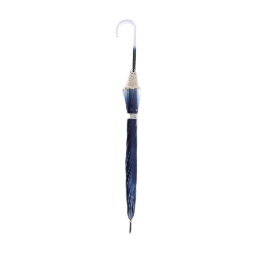 W.P.C. Enoshima Aquarium Deep Blue Umbrella - Lightweight 430g for Rain & Sun Protection - Perfect for Travel, Beach, and Outdoor Events