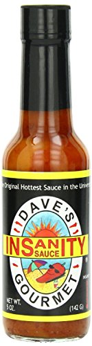 Dave's Gourmet Original Insanity Hot Sauce - 2 Bottles (Pack of 2) | Extra Hot Chili Pepper Sauce for Wings, Tacos, Burgers & Spicy Food Lovers