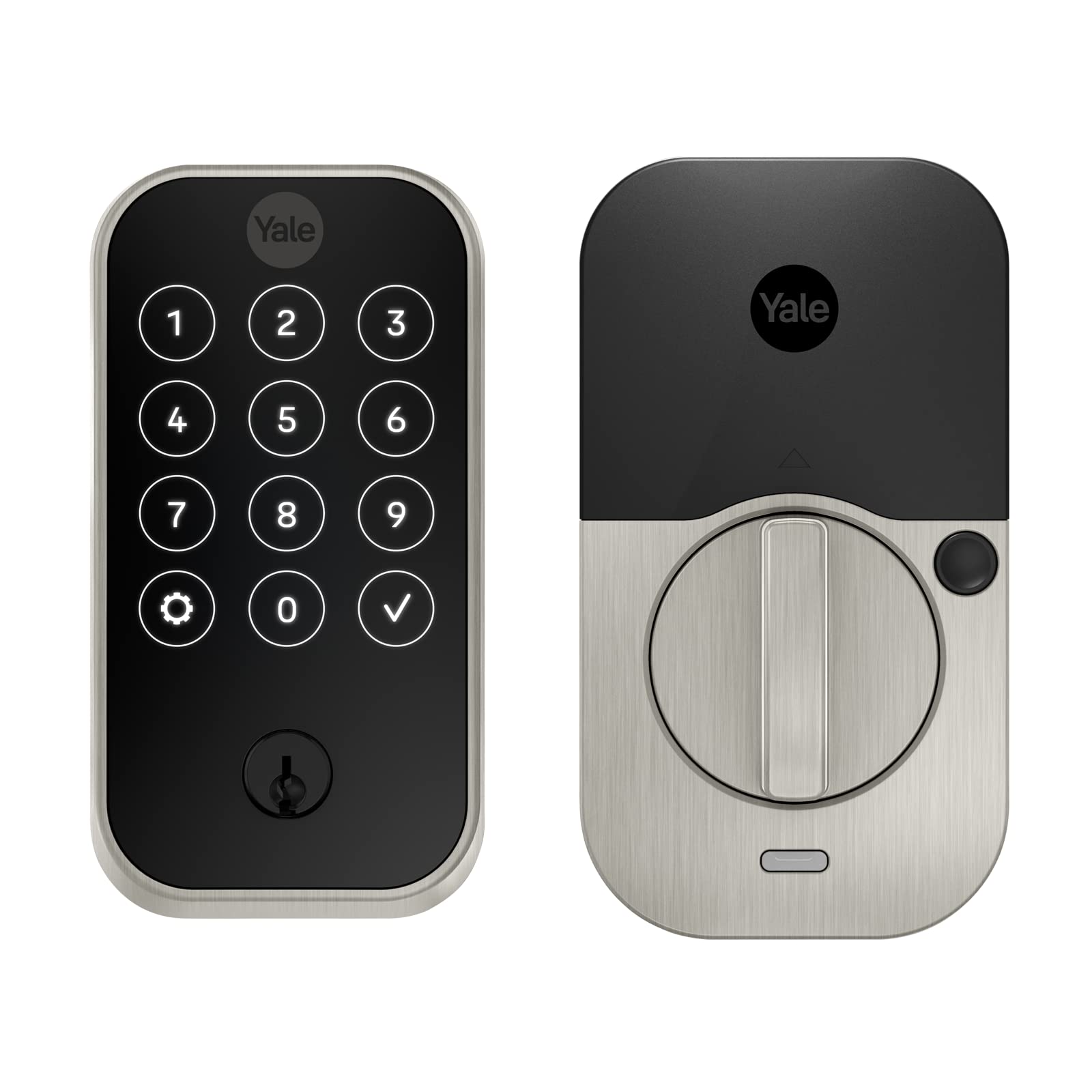 Yale Assure Lock 2 Deadbolt - Smart Touchscreen Door Lock with Z-Wave & Backup Key (Satin Nickel) | Keyless Entry for Home Security | Perfect for Front Doors & Vacation Homes