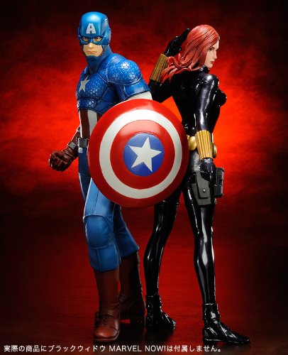 Kotobukiya Marvel Comics Captain America ARTFX+ Statue - Premium Collectible Figure for Superhero Fans | Perfect for Home Display, Office Decor, and Marvel Collections