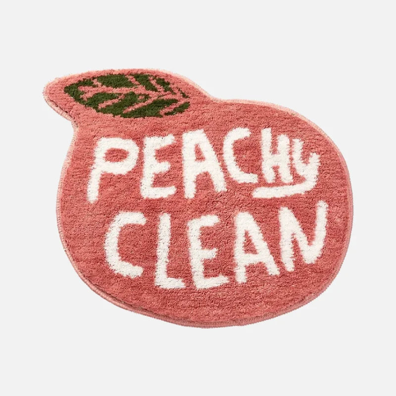 Funny Fruit Pun Flocking Floor Mats - Non-Slip Kitchen & Bathroom Rugs for Home Decor - Perfect for Housewarming Gifts & Cozy Home Accessories