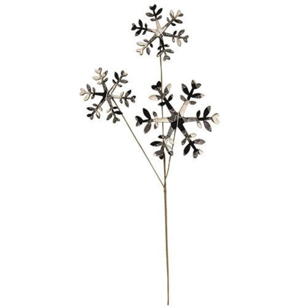 Black & White Plaid Snowflake Christmas Stocking - 14 Inch Holiday Decor for Fireplace Mantel & Festive Home Decorations