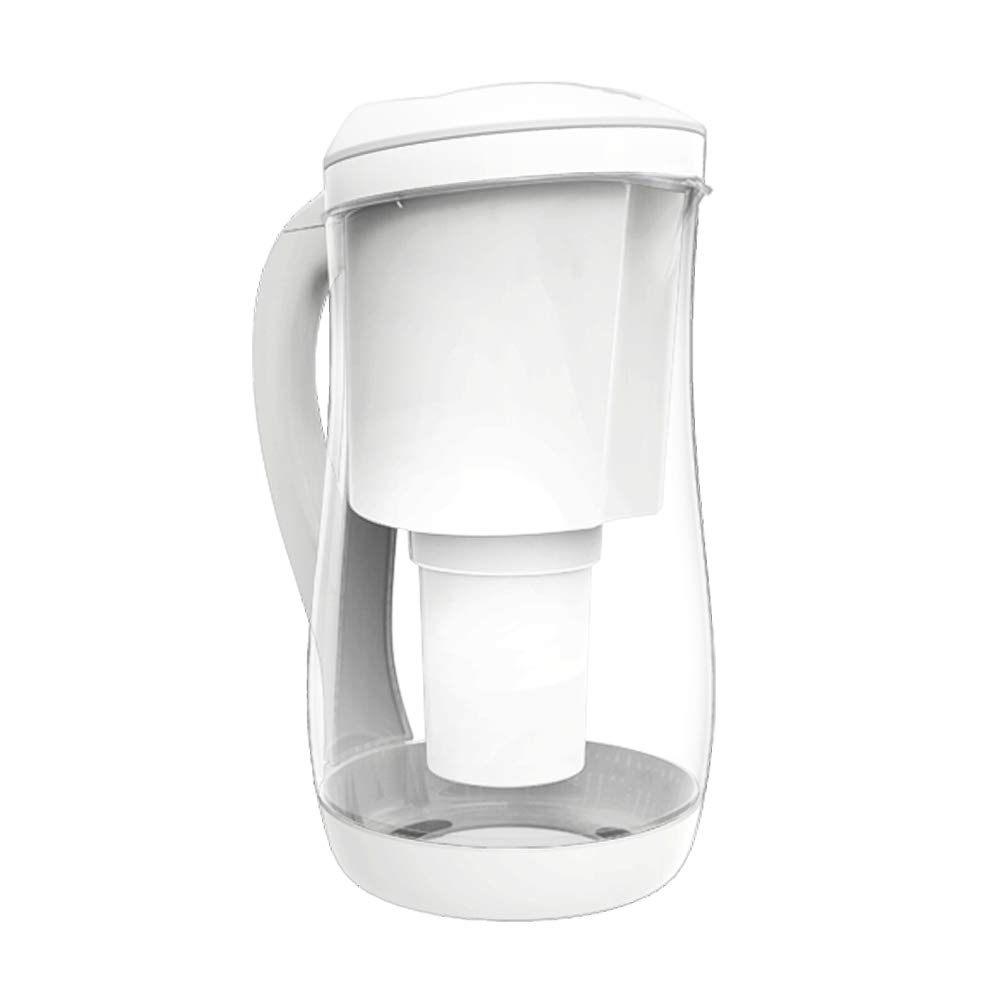 Gentoo Lite 1.5L Alkaline Water Filter Pitcher - White with 1 Replacement Filter Cartridge | BPA-Free Water Purifier for Home & Office | Improves Taste & Removes Impurities