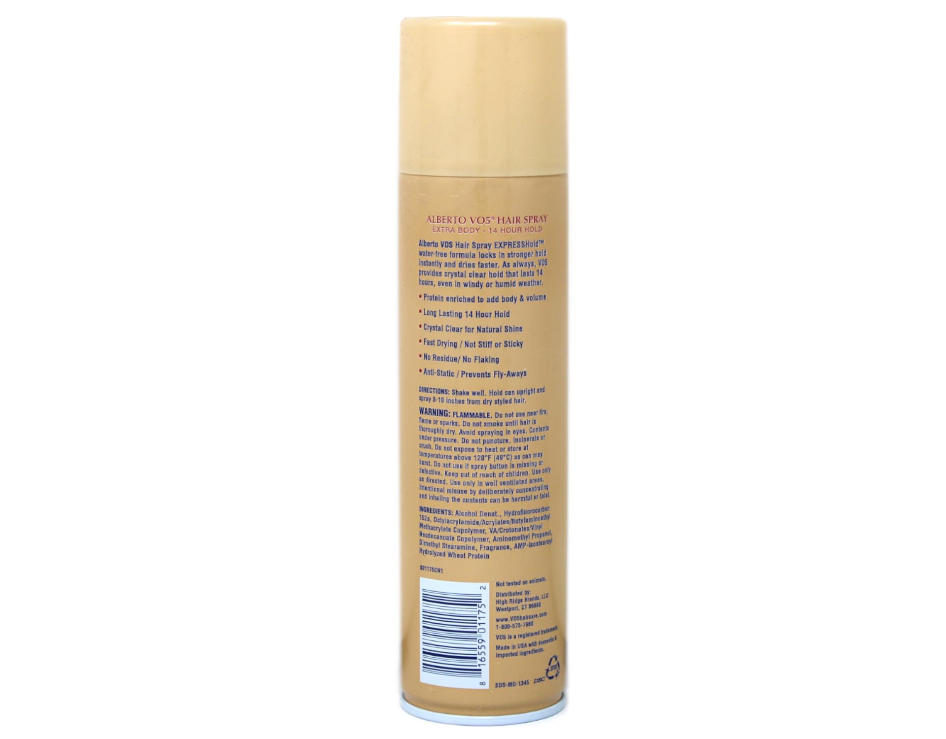 Alberto VO5 Extra Body Hair Spray - Pack of 12 for Voluminous, Long-Lasting Hold | Perfect for Styling, Curling & Everyday Hair Care