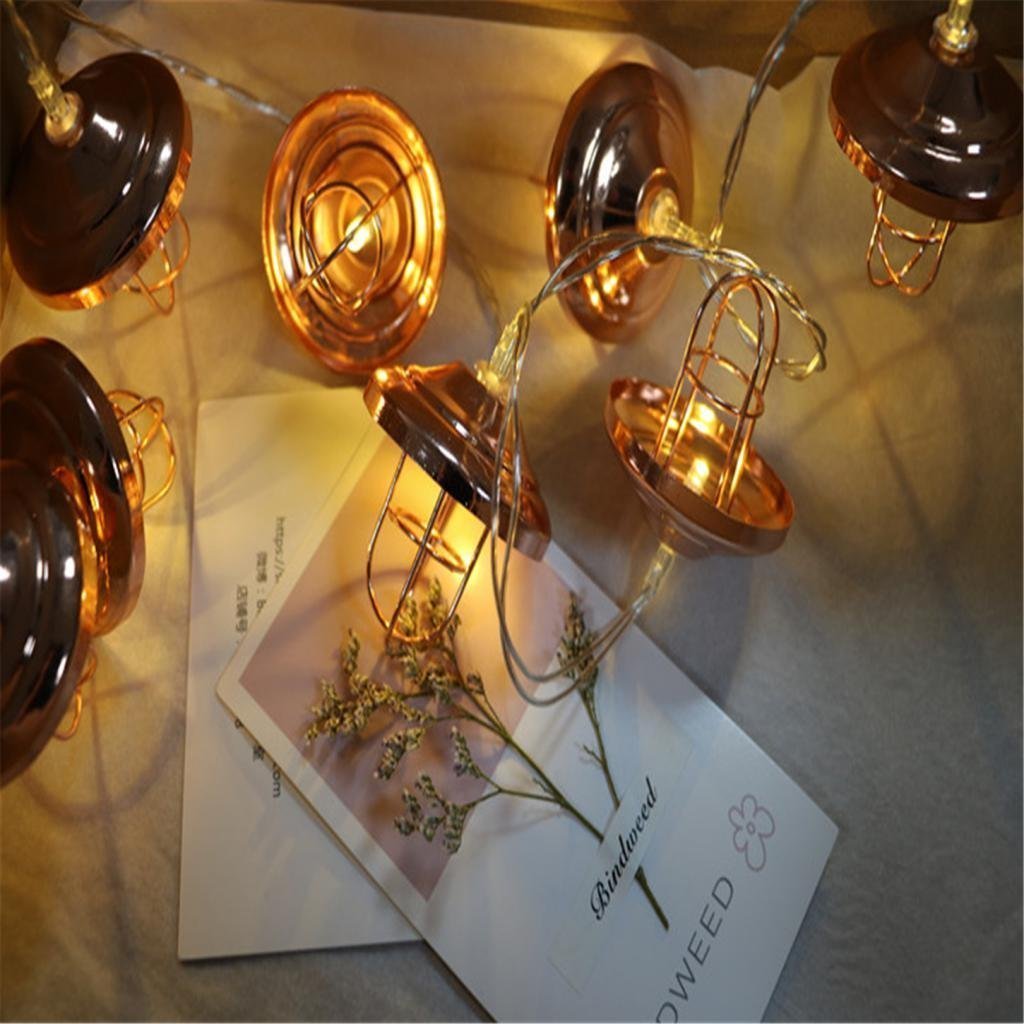Vintage LED String Lights - 20 Warm White Lanterns for Home, Patio, Wedding