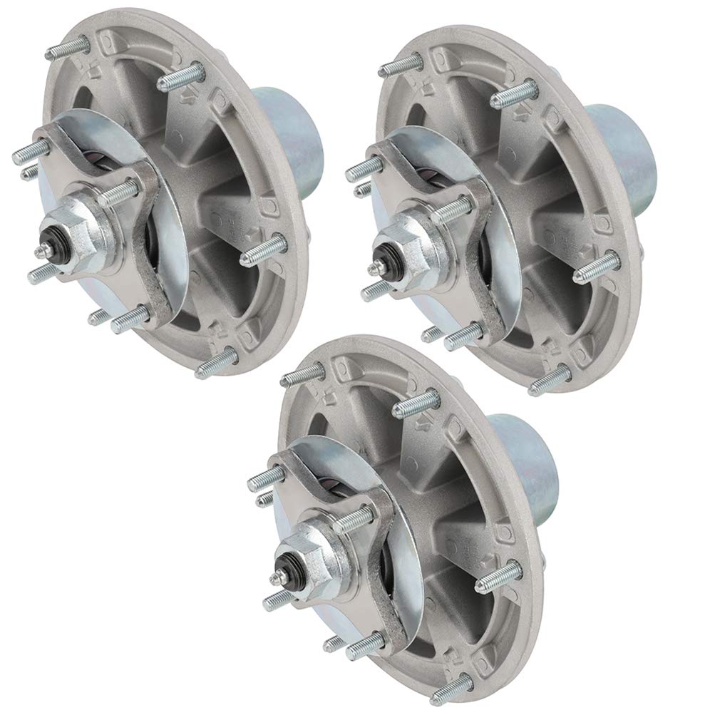 3-Pack Lawn Mower Spindle Assembly for John Deere TCA24881 - Fits 72