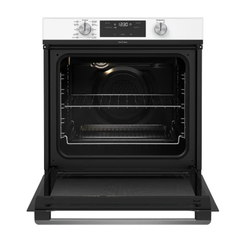 Westinghouse WVEP615WC 60cm 10 Function Pyrolytic Self-Cleaning Oven - White | Built-in Electric Oven for Baking, Roasting & Grilling | Perfect for Home Kitchens & Small Restaurants