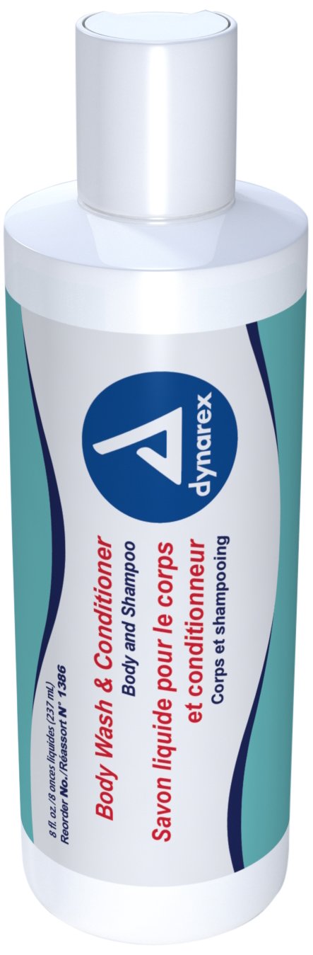 Dynarex Moisturizing Body Wash & Conditioner - 8 oz | Hydrating & Gentle Skin Care for Daily Use - Perfect for Shower & Bath Routine