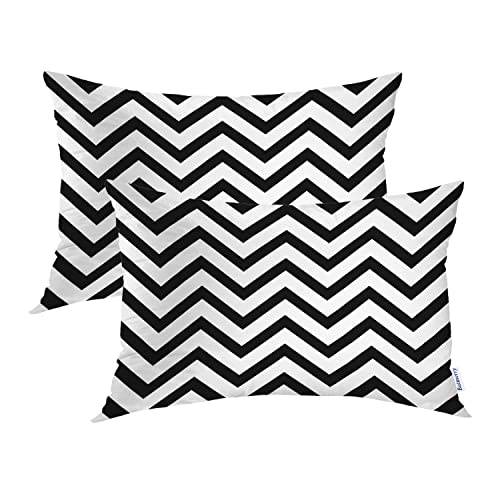 Striped Pointed Ripple Black