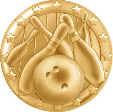 Gold Bowling Team Lapel Pins - Crown Awards for Players & Collectors