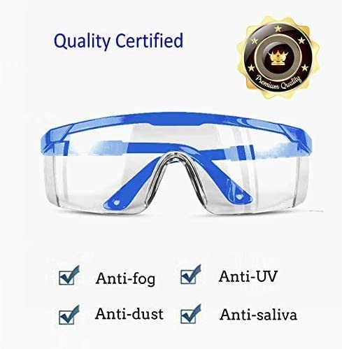 Mozeeda 5-Pack Safety Glasses - Clear Anti-Fog UV400 Protection Goggles with Adjustable Temples | ANSI Z87.1 Certified Scratch-Resistant Eyewear for Men & Women | Ideal for Industrial Work, Construction, and DIY Projects