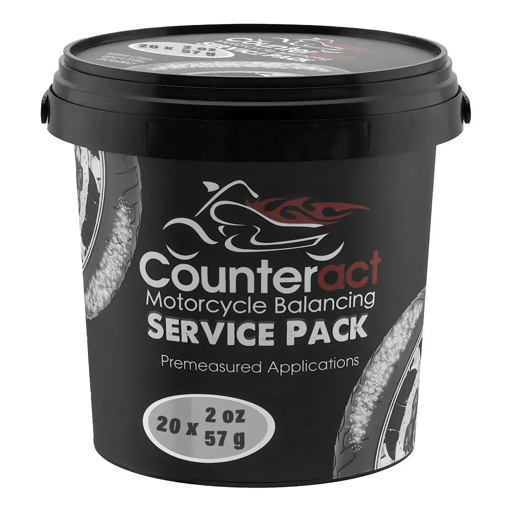 Counteract Motorcycle Tire Balancing Beads Kit - 20 Bags with Cores & Caps for Smooth Ride - Perfect for Harley, Honda, Kawasaki & More - Reduce Vibration & Extend Tire Life