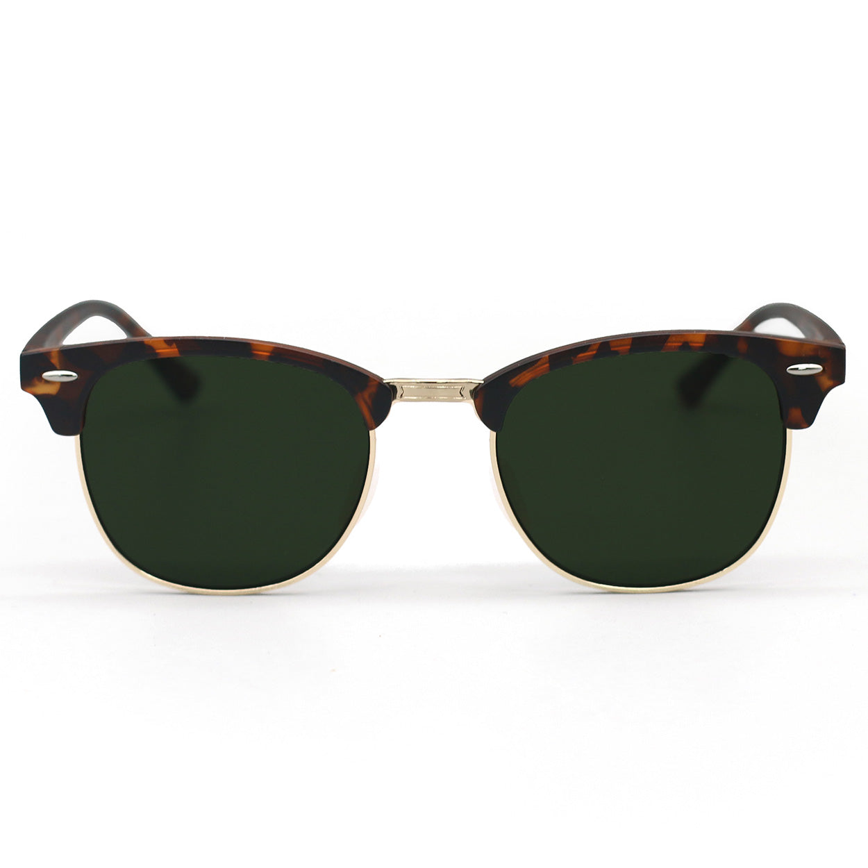 Green Tortoise Clubmaster Sunglasses for Men & Women – Vintage Style UV Protection – Perfect for Outdoor Activities, Beach, and Driving