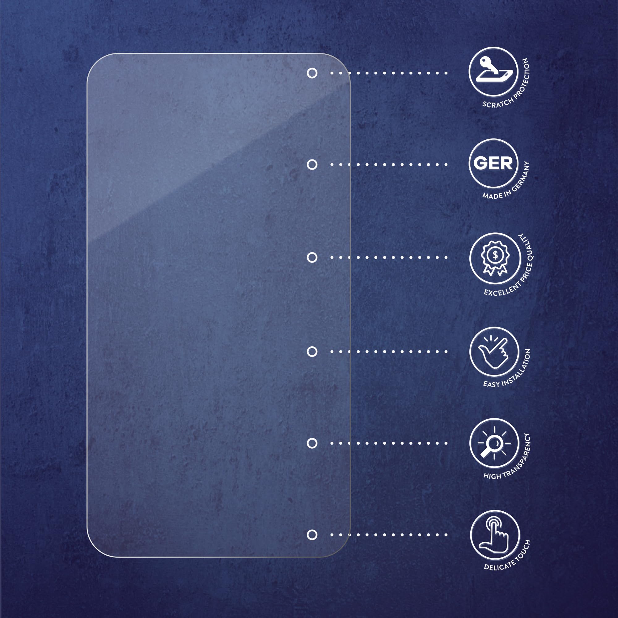 Bigme B751C Screen Protector 6 Pack - Clear Film for Daily Protection