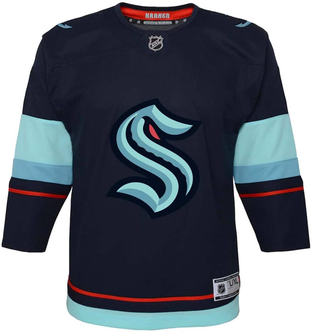 Custom Seattle Kraken Youth Hockey Jersey - Personalized NHL Hockey Uniform for Kids - Perfect for Games, Fan Events & Sports Enthusiasts