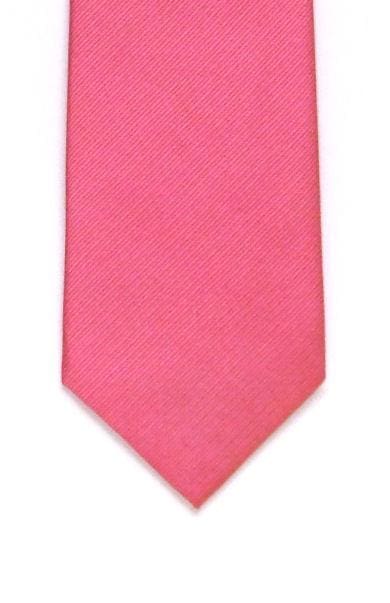 LA Smith Plain Hot Pink Silk Tie for Men - Elegant Formal Necktie for Weddings, Business & Special Occasions