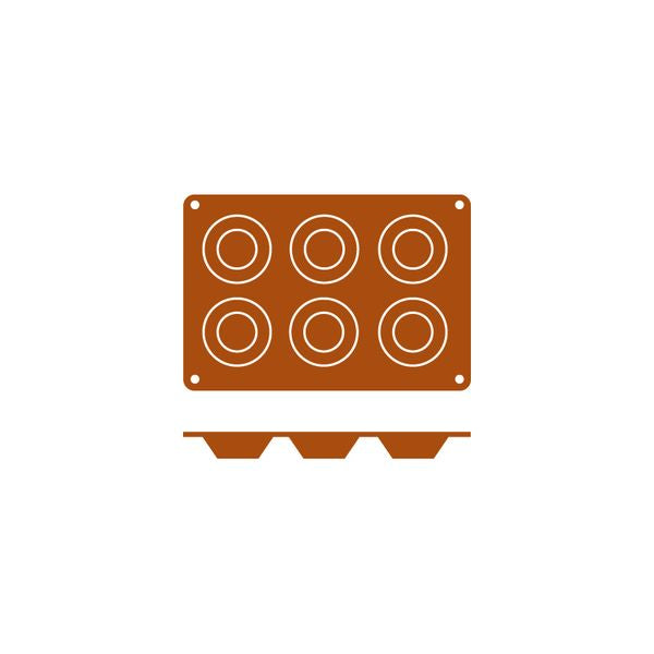 Premium Trenton Silicone Tartlet Molds - 12-Cavity Non-Stick Baking Molds for Mini Pies, Tarts & Desserts - Perfect for Home Baking, Party Treats & Holiday Cooking