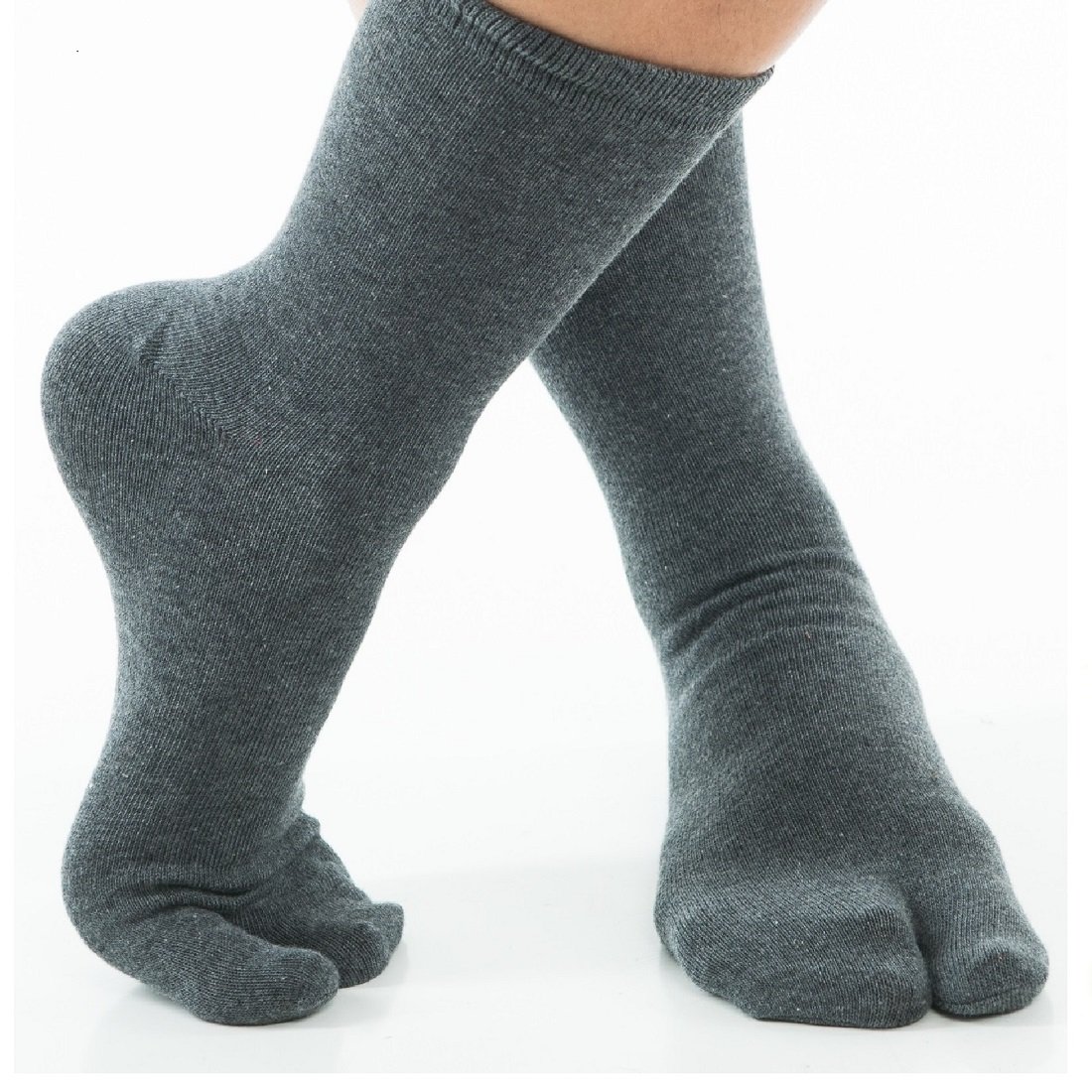 Premium V-Toe Split Toe Flip-Flop Socks for Men & Women - Japanese Tabi Style Cotton Blend Socks - Ideal for Yoga, Martial Arts & Indoor Activities