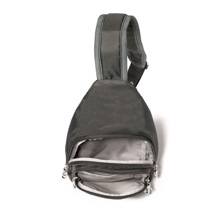 Baggallini Securtex Anti-Theft Crossbody Sling Bag for Women - RFID Blocking, Lightweight & Secure Travel Purse - Perfect for Day Trips, Commuting, and Shopping