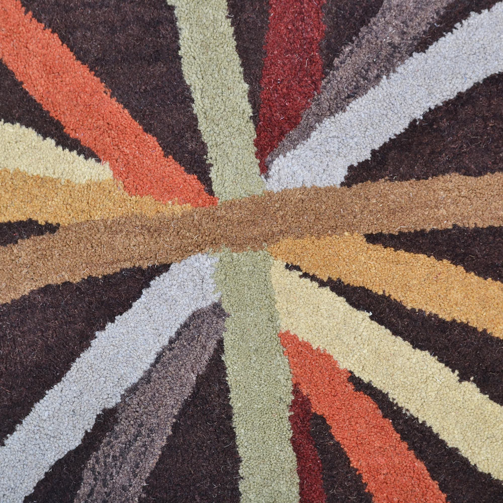 ChicBurst Hand Tufted Wool Area Rug - Soft Modern Boho Rug for Living Room, Bedroom & Nursery - Non-Slip Comfortable Floor Mat for Home Decor