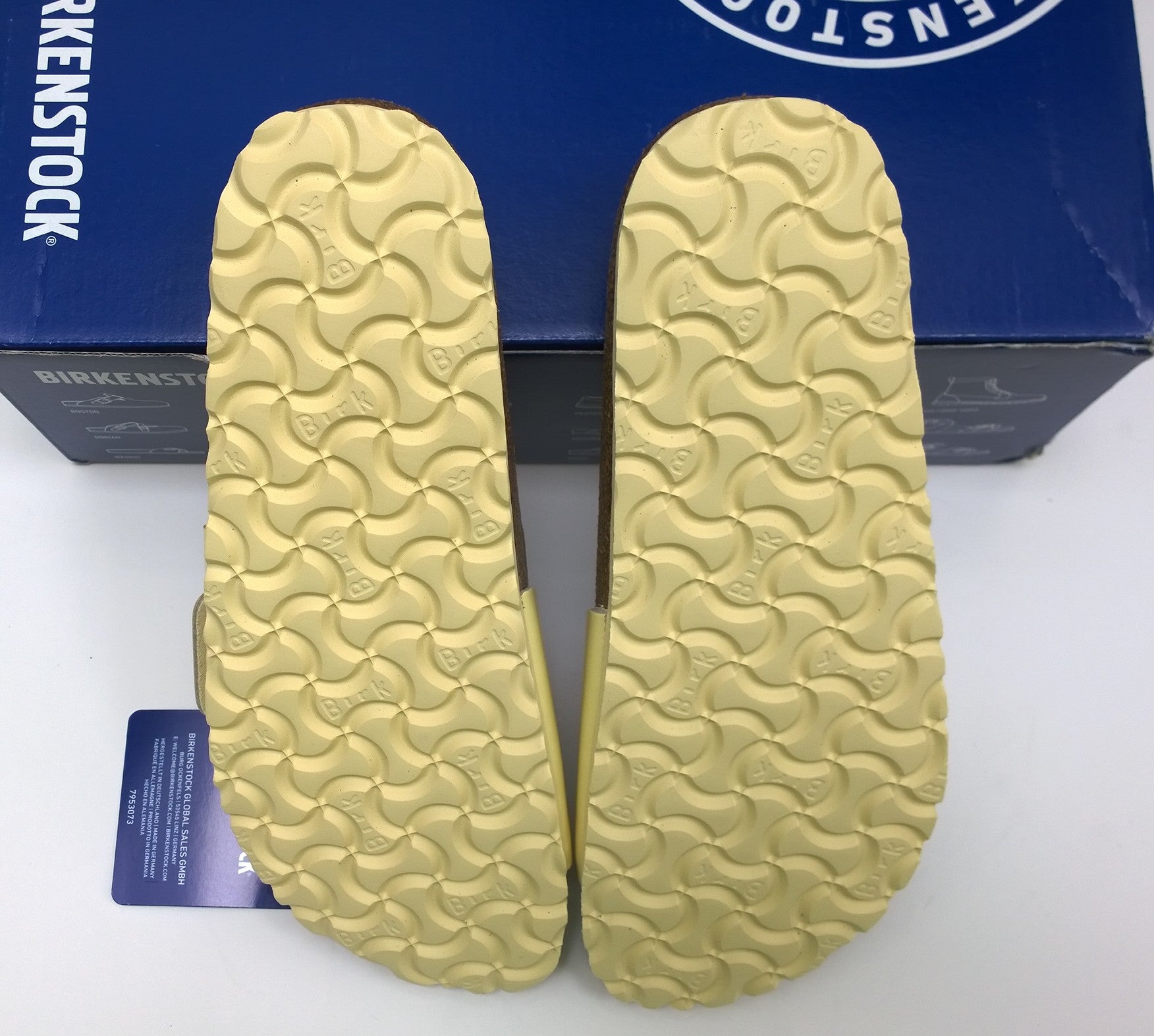 Birkenstock Madrid Big Buckle Butter Slides - High Shine Sandals for Women - Narrow Fit Comfort - Perfect for Summer, Beach, and Casual Outings