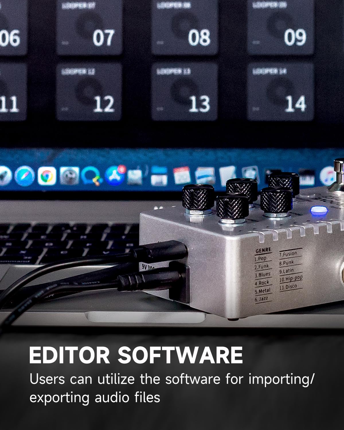 MOOER Groove Looper Pedal - Stereo Guitar Loop Recorder with 140 Minutes Loop Time & 121 Drum Grooves - Drum Machine & Editor Software Included (X2) - Perfect for Live Performances, Music Production & Home Studio Recording