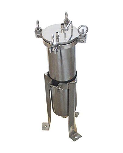 INTSUPERMAI #4 304 Stainless Steel Bag Filter Housing - 1” NPT 120PSI Water Filtration System for Industrial & Home Water Purification | Perfect for Drinking Water, Aquariums, and Pool Filtration