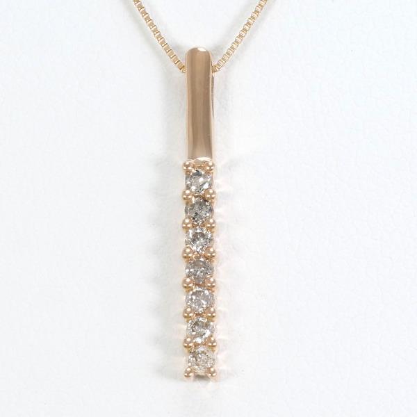 18K Pink Gold Diamond Necklace for Women - Elegant Rose Gold Pendant with Genuine Diamonds - Perfect for Weddings, Anniversaries & Special Occasions