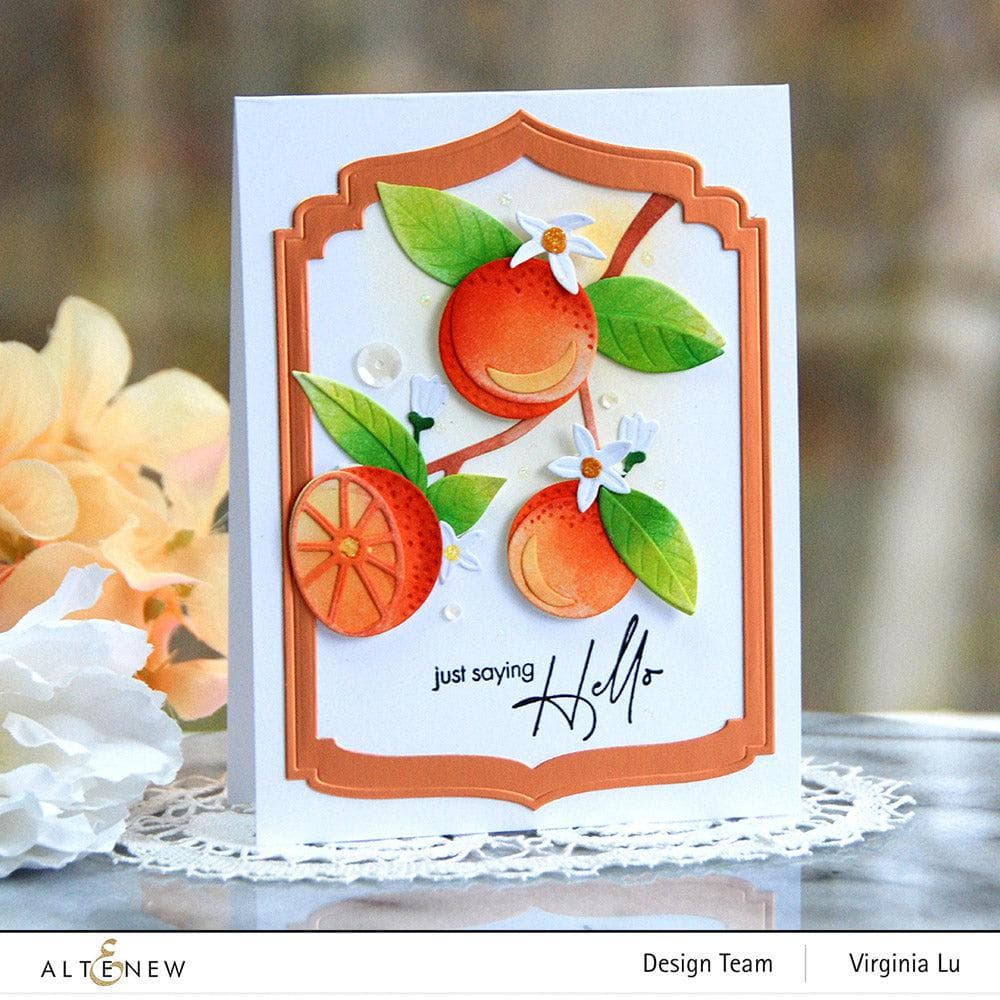 Orange Blossom Die Set for Scrapbooking, Card Making & DIY Crafts - Floral Cutting Dies for Paper Crafting, Invitations & Home Decor