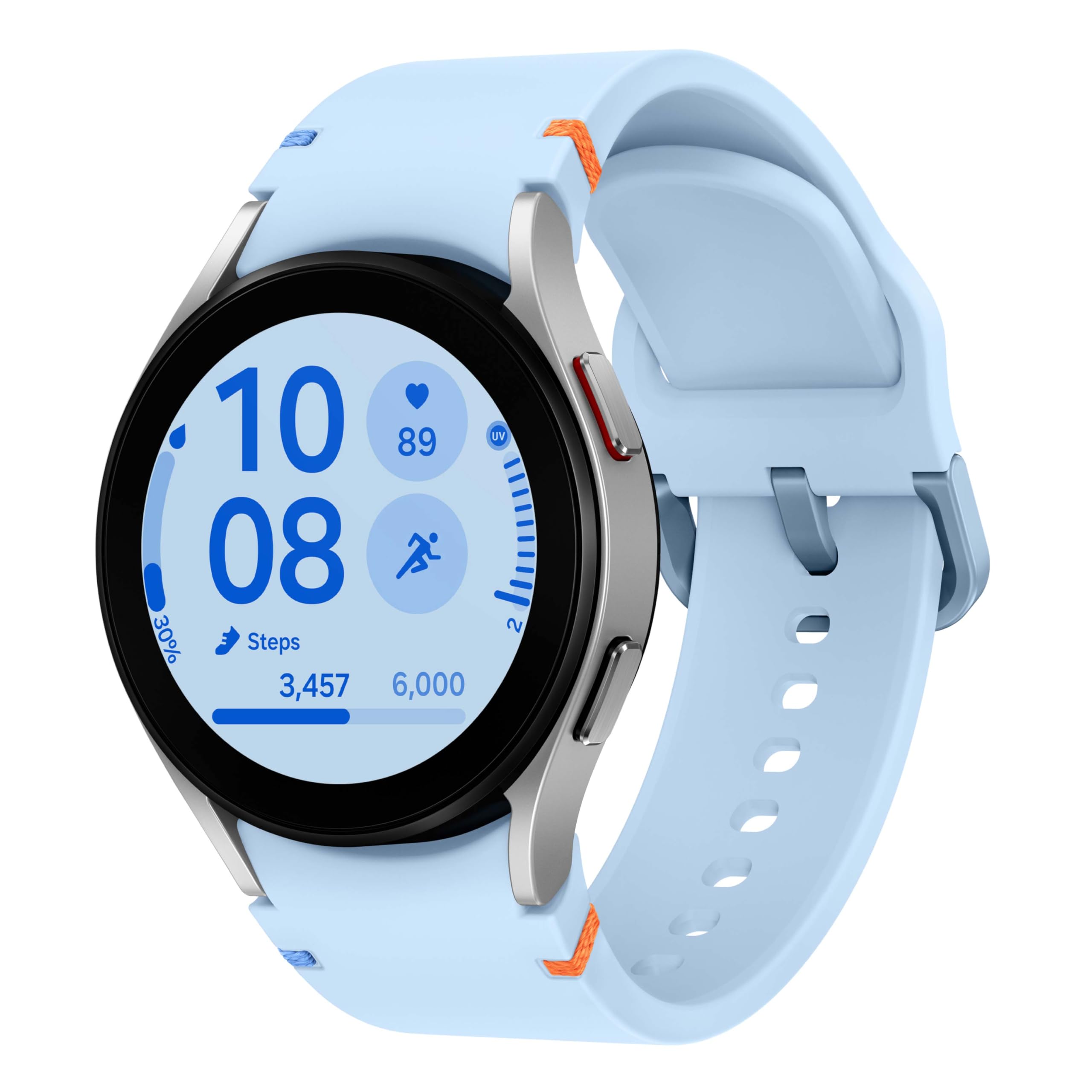 SAMSUNG Galaxy Watch FE 40mm Bluetooth Smartwatch - AI Fitness Tracker with BIA Sensor, Heart Rate Monitor, Sleep Tracking & Personalized HR Zones | 2024 Silver US Version (1 Year Warranty) | Perfect for Workouts, Running & Daily Health Monitoring