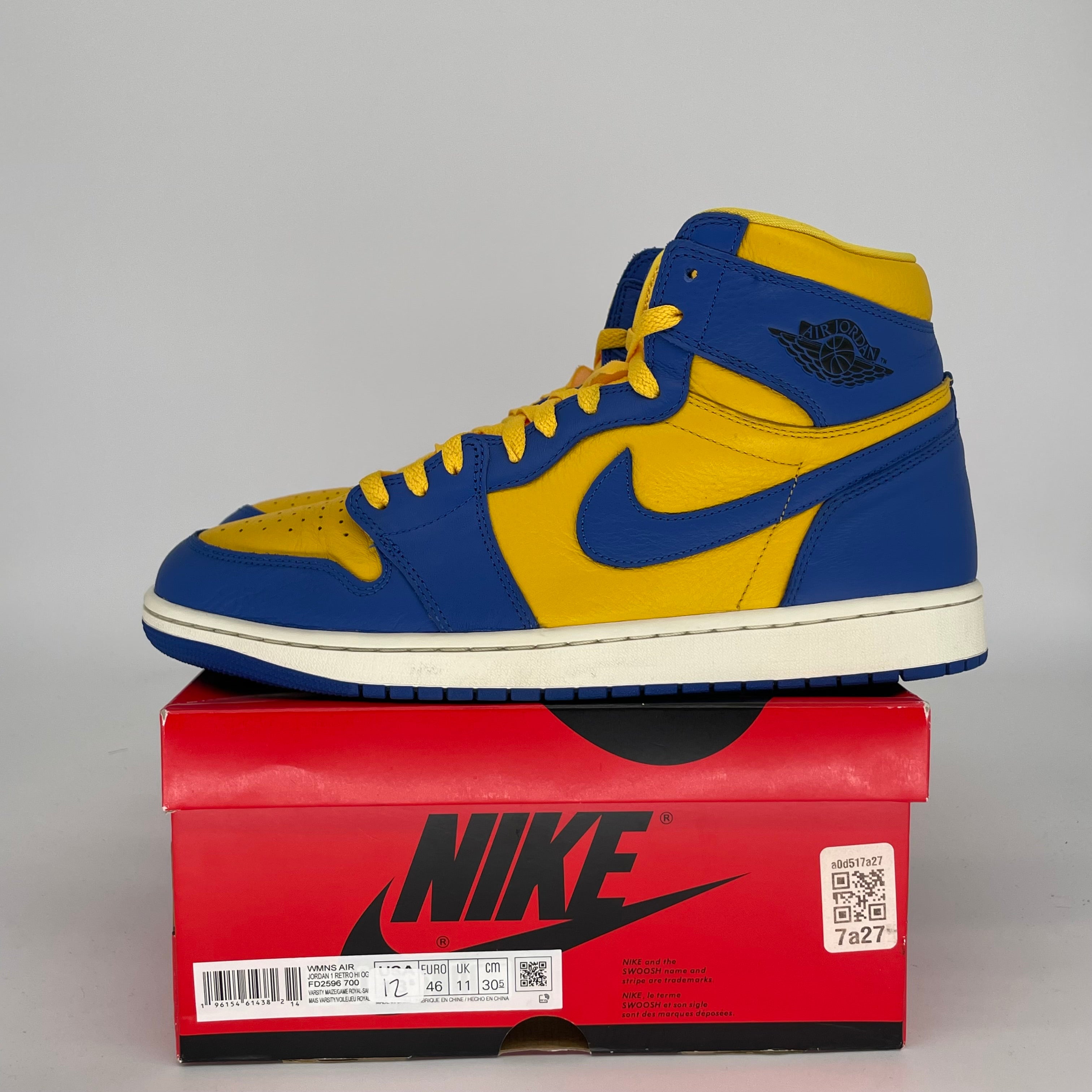 AIR JORDAN 1 REVERSE LANEY W Basketball Shoes - Size 12/13.5W (FD2596-700) - Retro Sneakers for Men, Women & Teens - Perfect for Streetwear, Casual Wear & Basketball Games