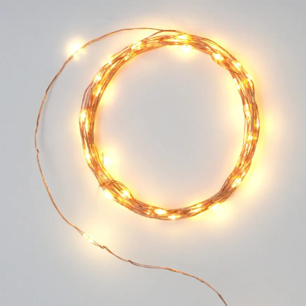 Copper Wire Galaxy LED Fairy Lights - Battery Operated String Lights for Bedroom, Wedding, Party & Home Decor