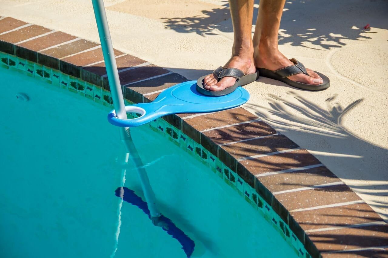 POOL BLASTER Brush Buddy Extended Arm - Premium Swimming Pool Wall Cleaner with Scrub Brush Head | Ideal for Deep Cleaning Pool Walls & Corners | Perfect for Pool Maintenance Kits & Weekly Cleaning Routines