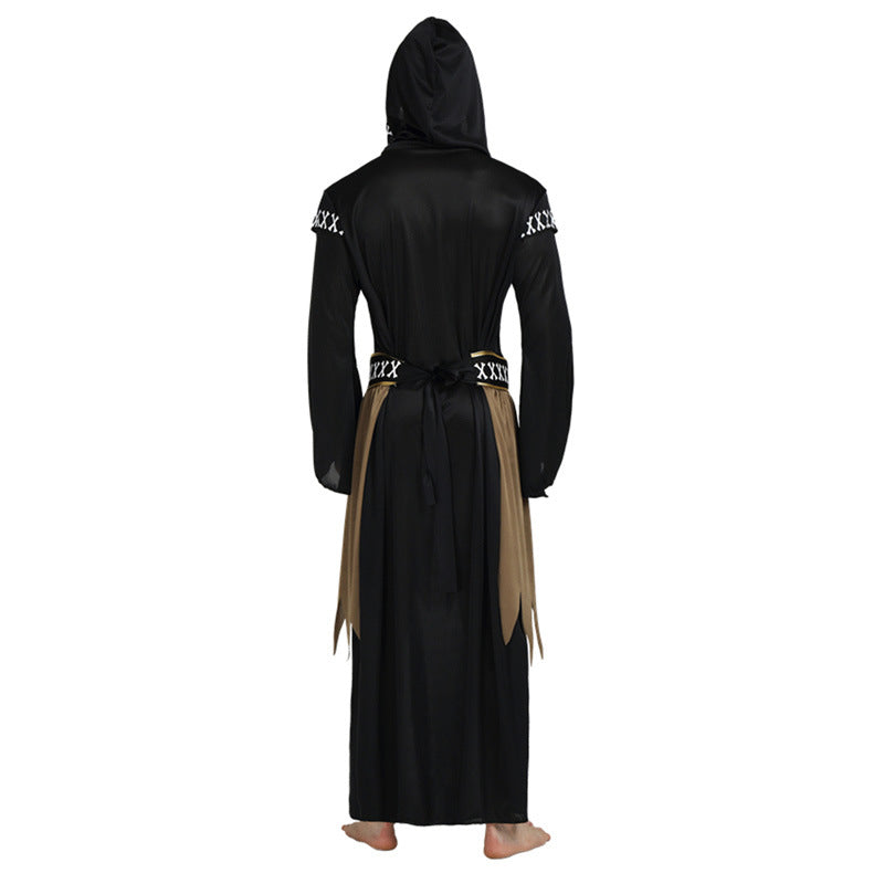 Men's Halloween Costume Robe - Soft & Comfortable Cosplay Bathrobe for Halloween Parties, Horror Movie Nights, and Themed Events