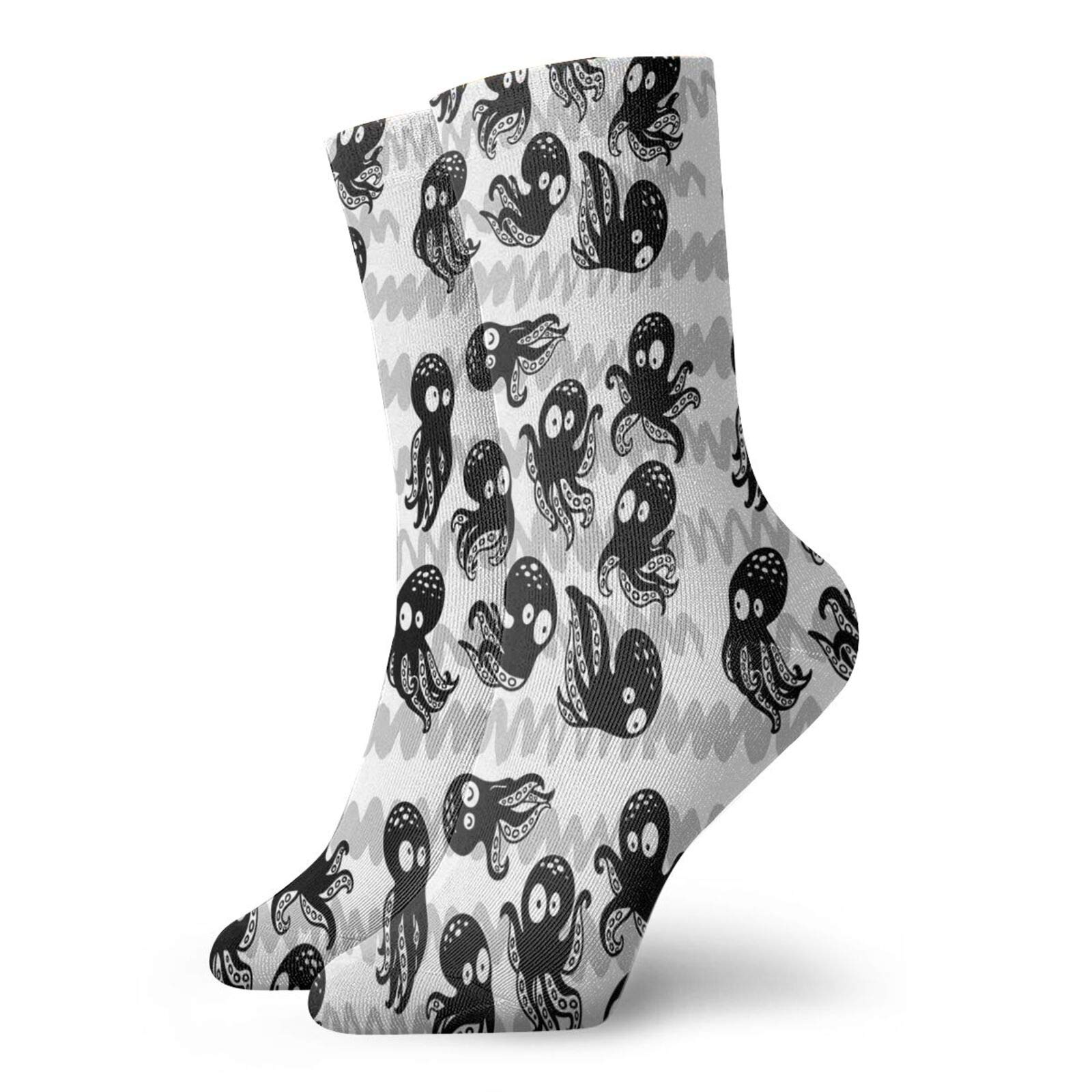 Funky Colorful Cushion Sport Socks - Athletic Cushioned Running Performance Crew Socks for Men & Women | Gym, Jogging, Workout & Everyday Comfort
