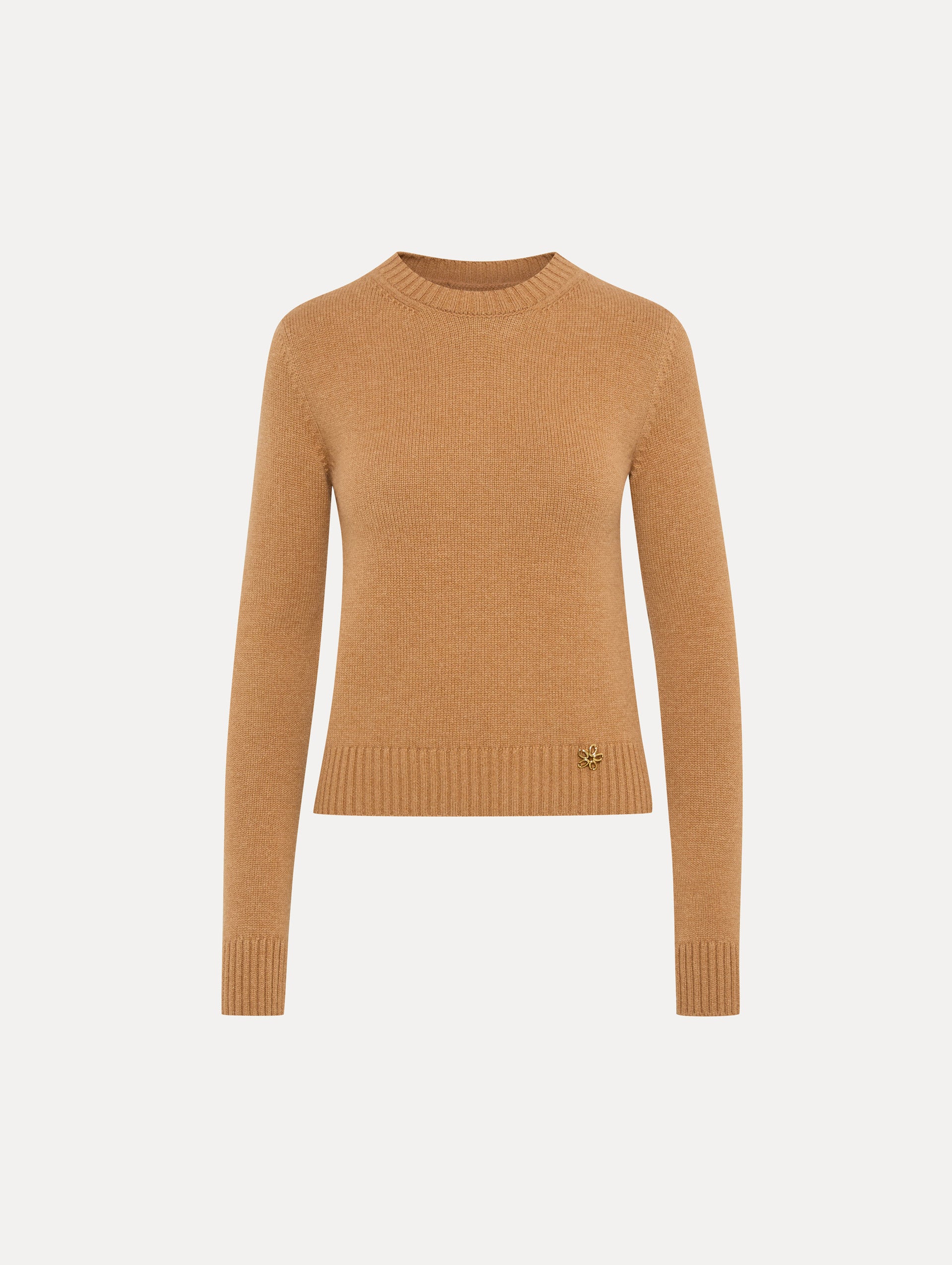 Luxury O Flower Cashmere Pullover Sweater for Women - Soft & Warm Winter Knitwear - Perfect for Office, Travel & Casual Outfits