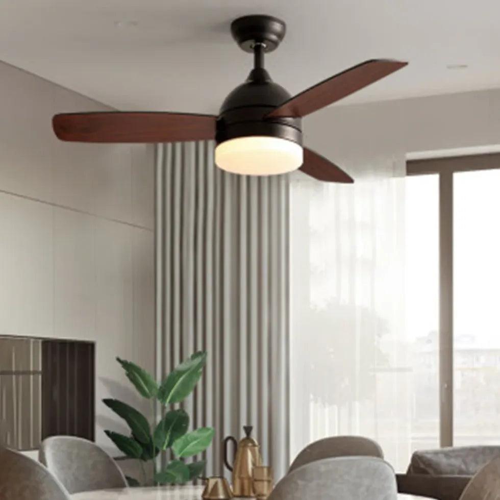 3-Blade Modern Ceiling Fan with Light Kit - Stylish Dining Room Cooling & Lighting Solution for Home & Restaurant Decor