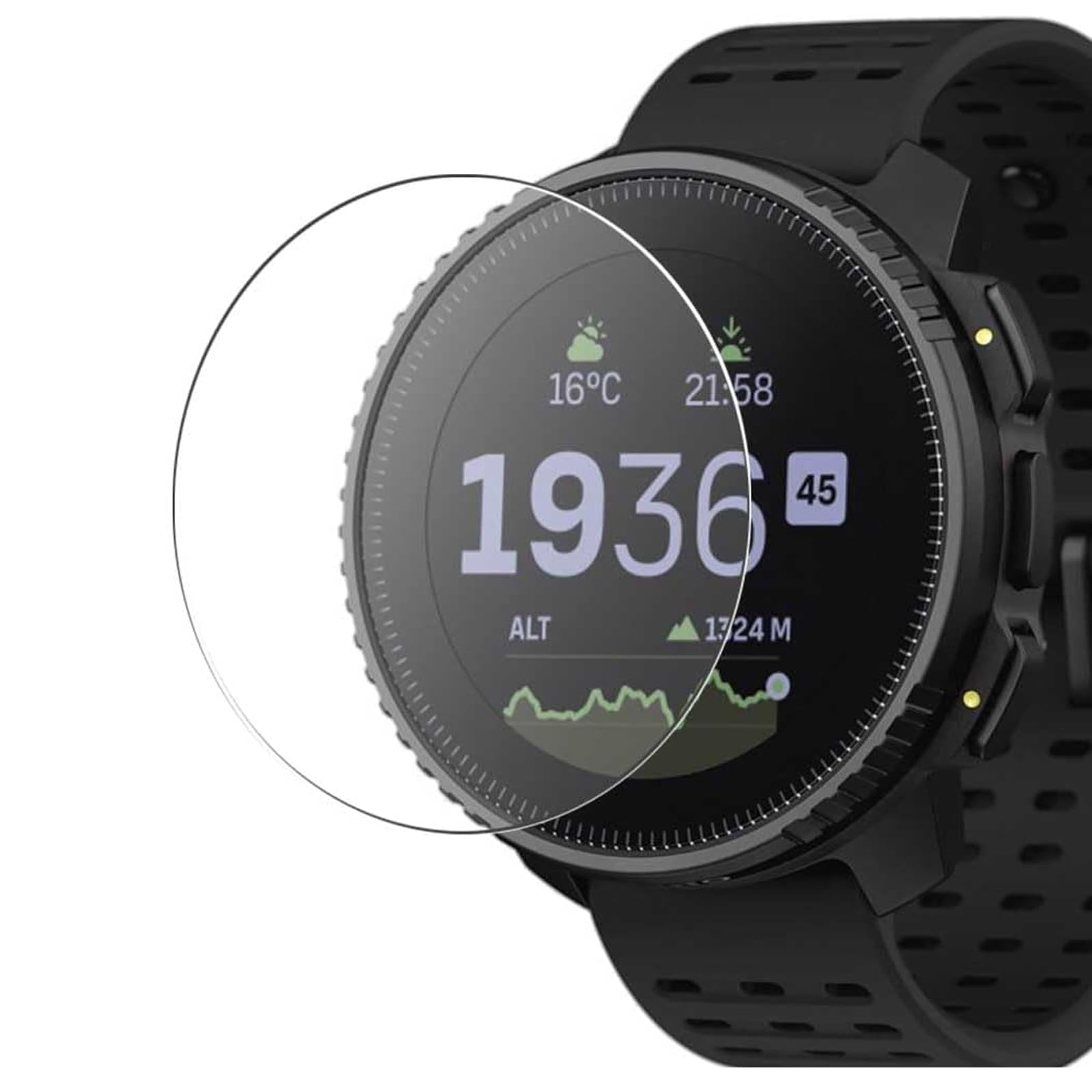 Suunto Vertical Tempered Glass Screen Protector - 0.33mm Ultra-Thin Real Glass Film for Watch Display Protection | Perfect for Outdoor Adventures, Sports & Daily Use
