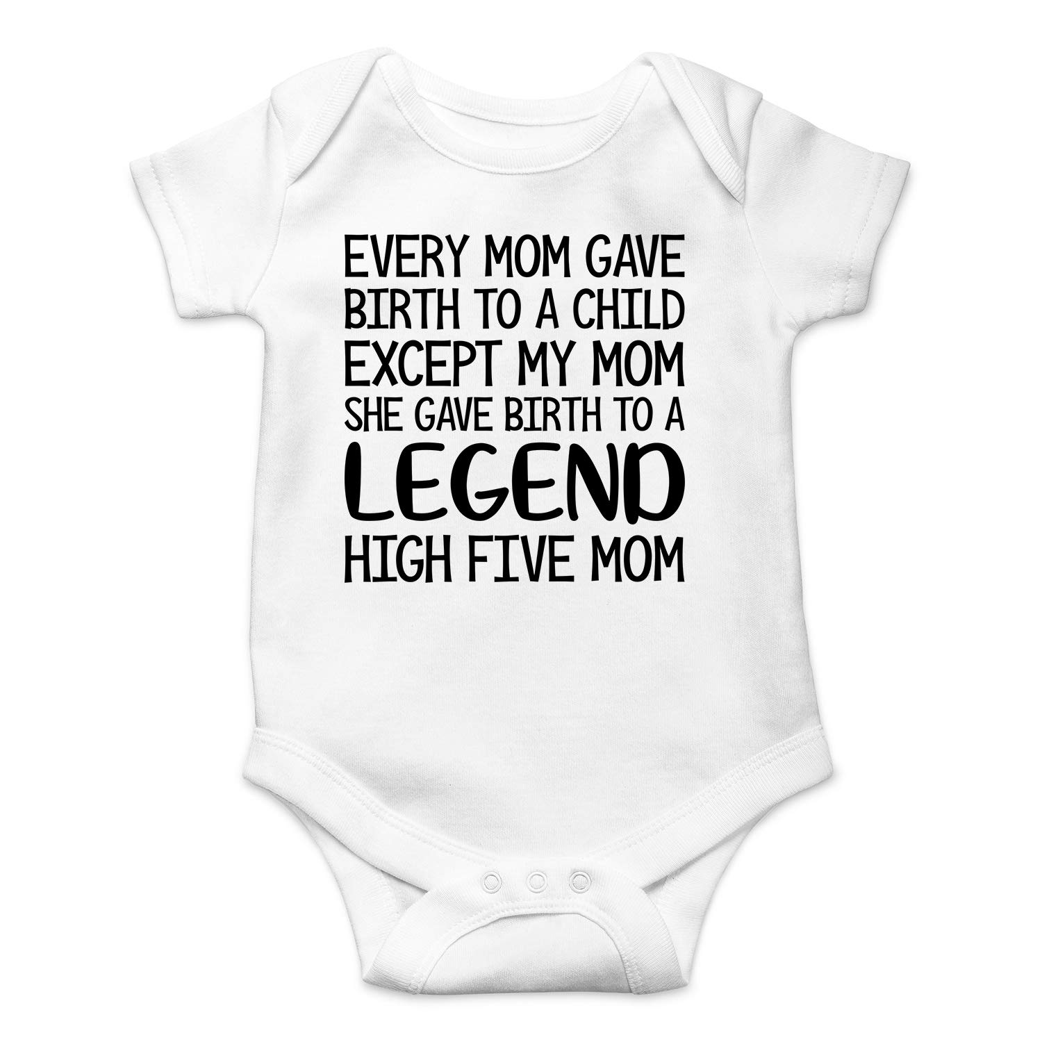Funny Baby Essentials Bodysuit - Newborn Baby Boy Clothes - Cute 'Every Mom Gave Birth to A Child' Onesie - Perfect for Newborn Photoshoots, Baby Showers & First Birthday Parties