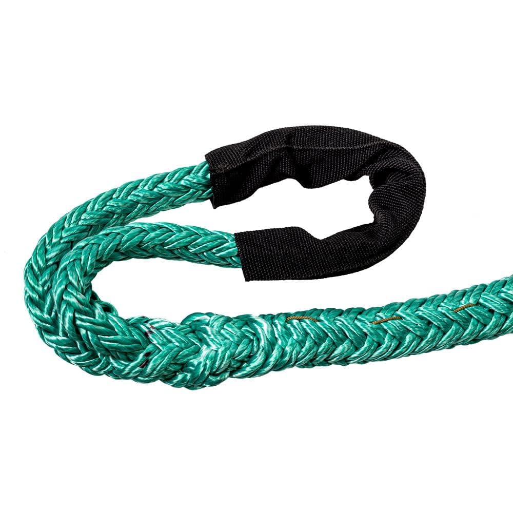 ROPE Logic Tenex Dead Eye Sling 3/4 in. x 25 ft. - Heavy Duty Green Polyester Rope for Rigging, Lifting & Marine Use - Perfect for Arborist Work, Towing & Outdoor Adventures