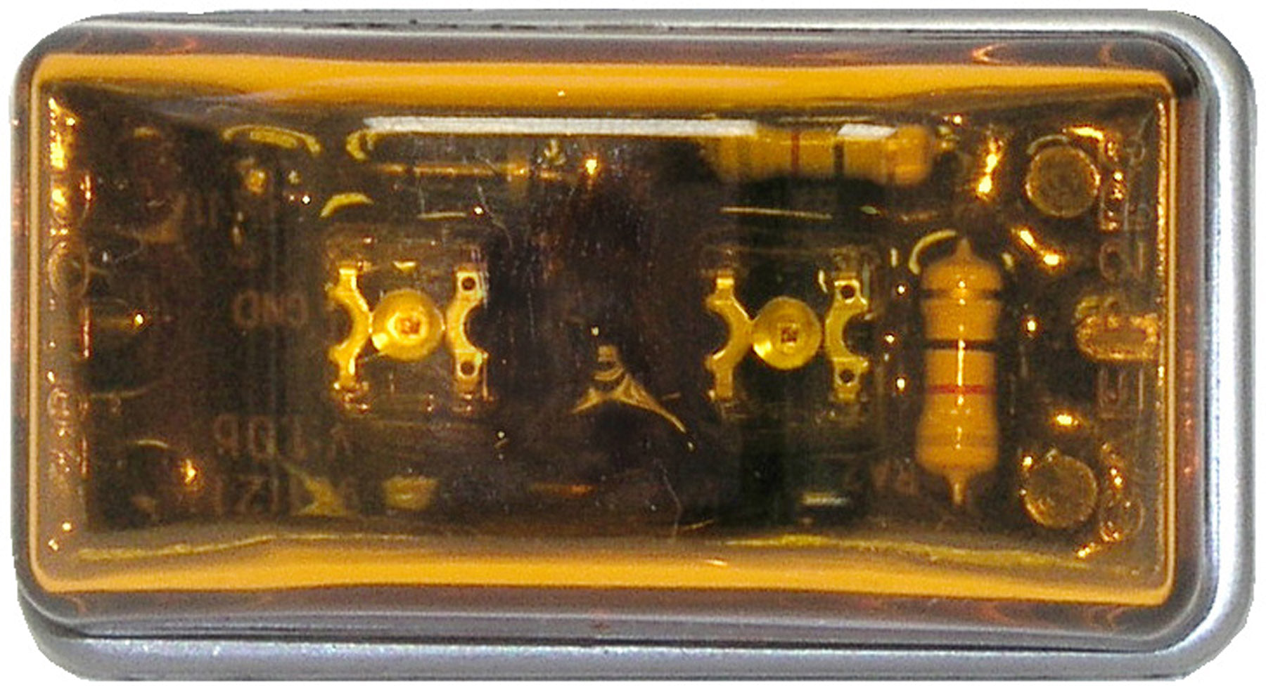 PM M191A Amber Clearance Marker Light - Heavy Duty LED Truck Trailer Safety Lights for Semi, RV & Commercial Vehicles - Durable Waterproof Design for Outdoor Use