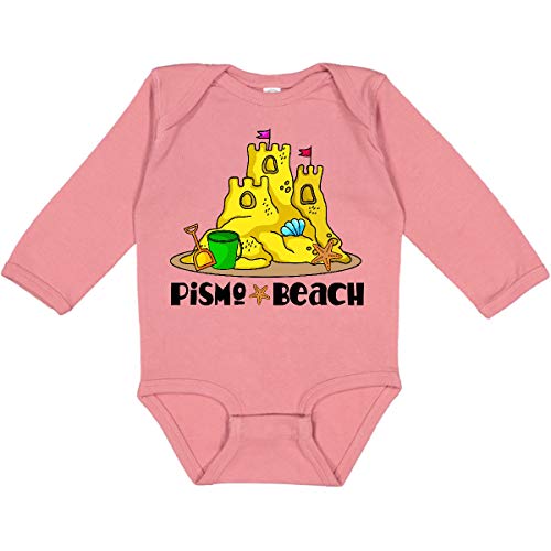 Inktastic Pismo Beach California Vacation Long Sleeve Baby Bodysuit - Soft Cotton Creeper for Newborns & Infants - Perfect for Beach Trips, Family Photos & Casual Outings